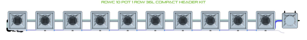 ALIEN Hydroponics RDWC 10 Pot 1 Row 36L Compact Header Kit product image 2
