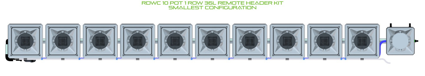 ALIEN Hydroponics RDWC 10 Pot 1 Row 36L Remote Header Kit product image 3