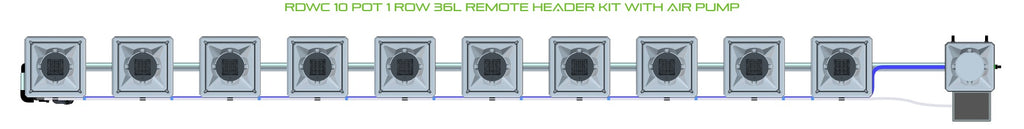 ALIEN Hydroponics RDWC 10 Pot 1 Row 36L Remote Header Kit with Air Pump product image 2