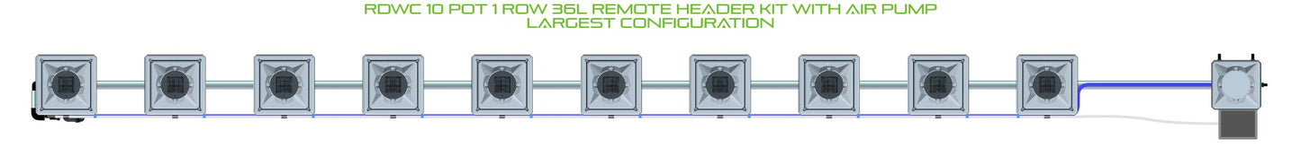 ALIEN Hydroponics RDWC 10 Pot 1 Row 36L Remote Header Kit with Air Pump product image 4