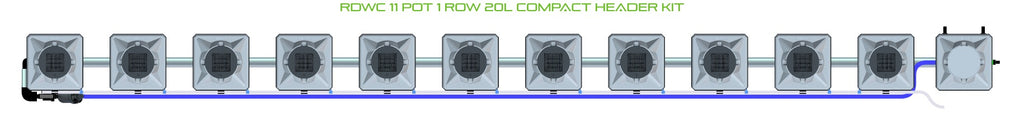 ALIEN Hydroponics RDWC 11 Pot 1 Row 20L Compact Header Kit product image 2