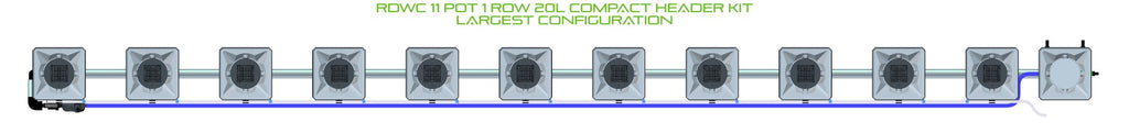 ALIEN Hydroponics RDWC 11 Pot 1 Row 20L Compact Header Kit product image 4