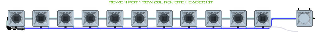 ALIEN Hydroponics RDWC 11 Pot 1 Row 20L Remote Header Kit product image 2