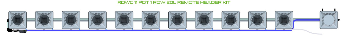ALIEN Hydroponics RDWC 11 Pot 1 Row 20L Remote Header Kit product image 2