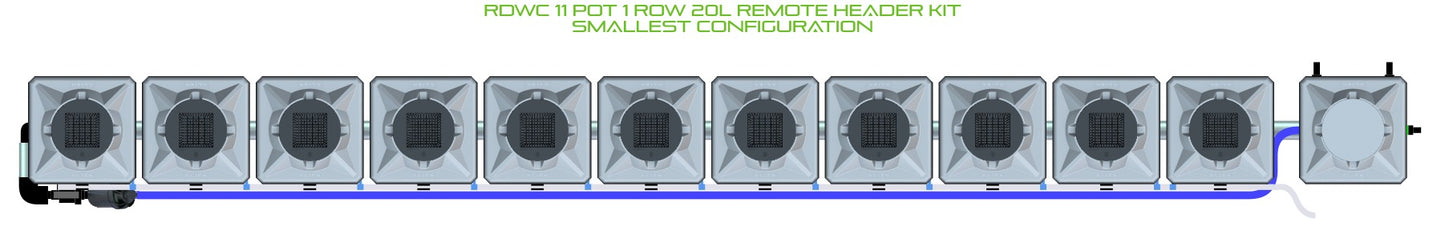 ALIEN Hydroponics RDWC 11 Pot 1 Row 20L Remote Header Kit product image 3