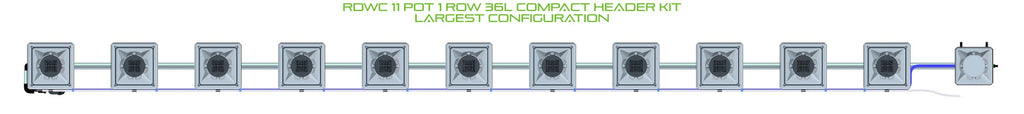 ALIEN Hydroponics RDWC 11 Pot 1 Row 36L Compact Header Kit product image 4