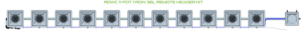 ALIEN Hydroponics RDWC 11 Pot 1 Row 36L Remote Header Kit product image 2