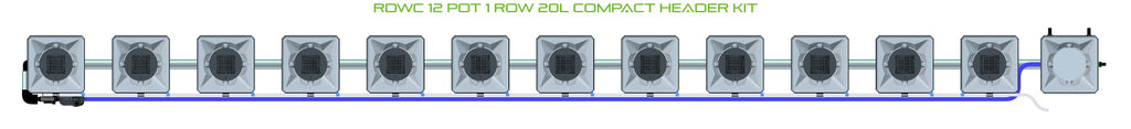 ALIEN Hydroponics RDWC 12 Pot 1 Row 20L Compact Header Kit product image 2