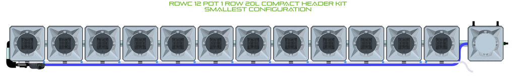 ALIEN Hydroponics RDWC 12 Pot 1 Row 20L Compact Header Kit product image 3