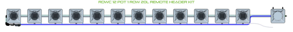 ALIEN Hydroponics RDWC 12 Pot 1 Row 20L Remote Header Kit product image 2