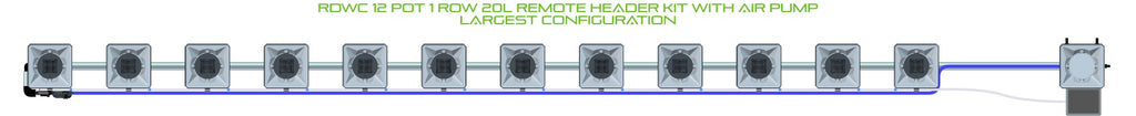 ALIEN Hydroponics RDWC 12 Pot 1 Row 20L Remote Header Kit with Air Pump product image 4