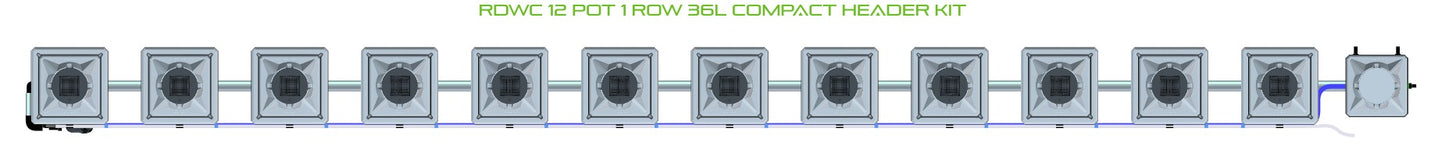 ALIEN Hydroponics RDWC 12 Pot 1 Row 36L Compact Header Kit product image 2