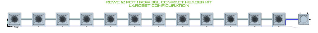 ALIEN Hydroponics RDWC 12 Pot 1 Row 36L Compact Header Kit product image 4