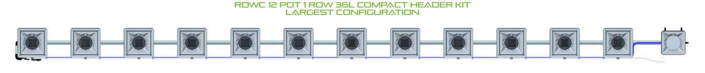 ALIEN Hydroponics RDWC 12 Pot 1 Row 36L Compact Header Kit product image 4