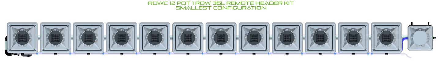 ALIEN Hydroponics RDWC 12 Pot 1 Row 36L Remote Header Kit product image 3