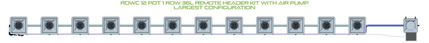 ALIEN Hydroponics RDWC 12 Pot 1 Row 36L Remote Header Kit with Air Pump product image 4