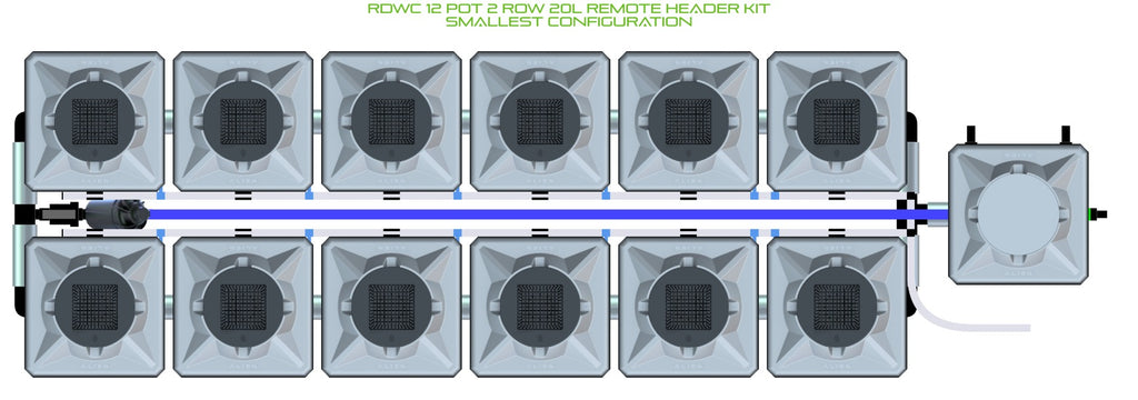 ALIEN Hydroponics RDWC 12 Pot 2 Row 20L Remote Header Kit product image 3
