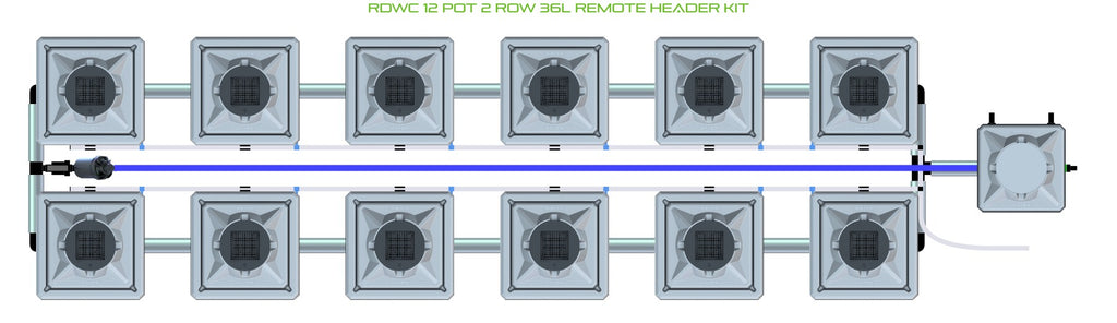 ALIEN Hydroponics RDWC 12 Pot 2 Row 36L Remote Header Kit product image 2