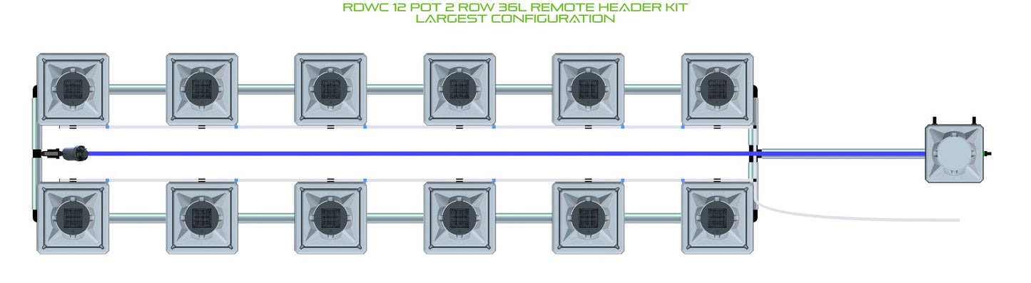 ALIEN Hydroponics RDWC 12 Pot 2 Row 36L Remote Header Kit product image 4