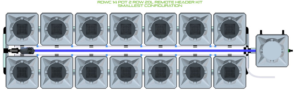 ALIEN Hydroponics RDWC 14 Pot 2 Row 20L Remote Header Kit product image 3