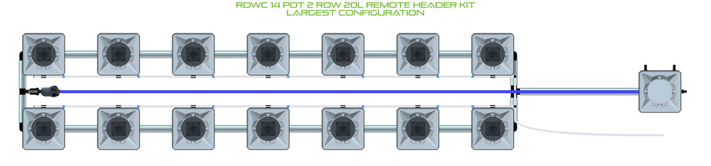 ALIEN Hydroponics RDWC 14 Pot 2 Row 20L Remote Header Kit product image 4