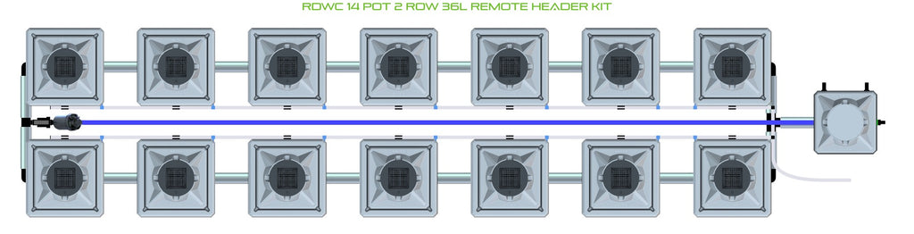 ALIEN Hydroponics RDWC 14 Pot 2 Row 36L Remote Header Kit product image 2