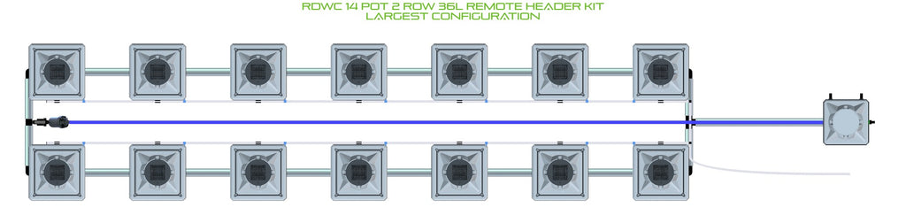 ALIEN Hydroponics RDWC 14 Pot 2 Row 36L Remote Header Kit product image 4