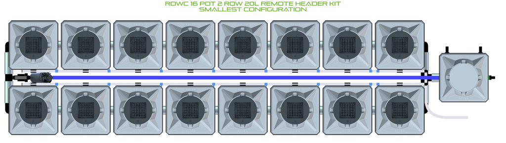ALIEN Hydroponics RDWC 16 Pot 2 Row 20L Remote Header Kit product image 3