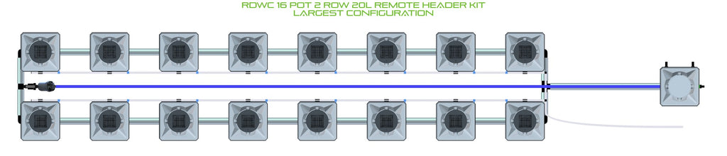 ALIEN Hydroponics RDWC 16 Pot 2 Row 20L Remote Header Kit product image 4