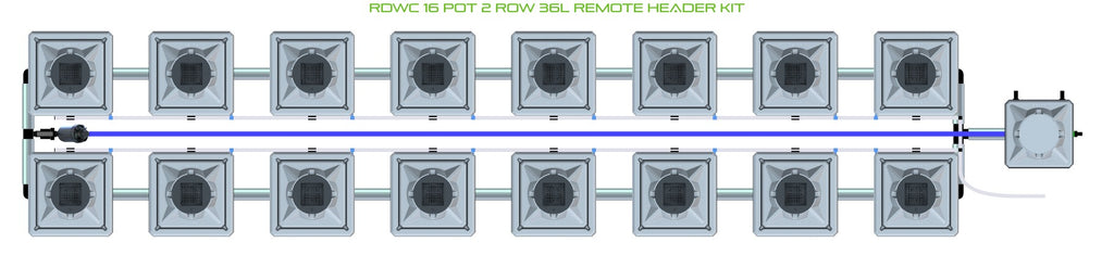 ALIEN Hydroponics RDWC 16 Pot 2 Row 36L Remote Header Kit product image 2