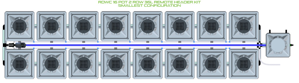ALIEN Hydroponics RDWC 16 Pot 2 Row 36L Remote Header Kit product image 3