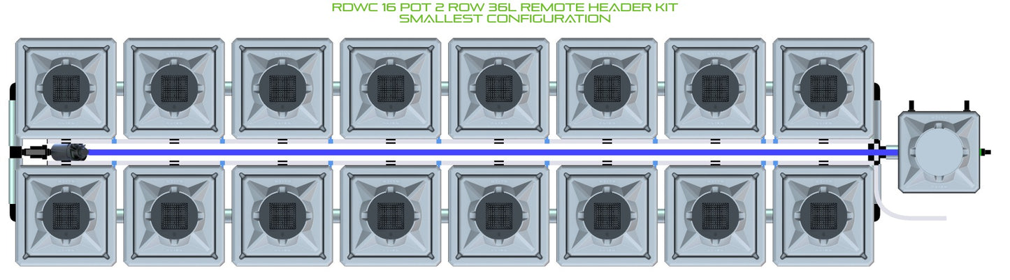 ALIEN Hydroponics RDWC 16 Pot 2 Row 36L Remote Header Kit product image 3