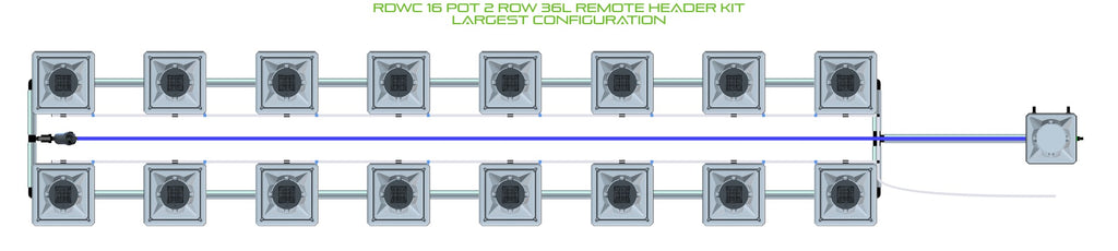 ALIEN Hydroponics RDWC 16 Pot 2 Row 36L Remote Header Kit product image 4