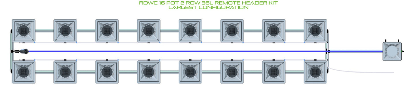 ALIEN Hydroponics RDWC 16 Pot 2 Row 36L Remote Header Kit product image 4