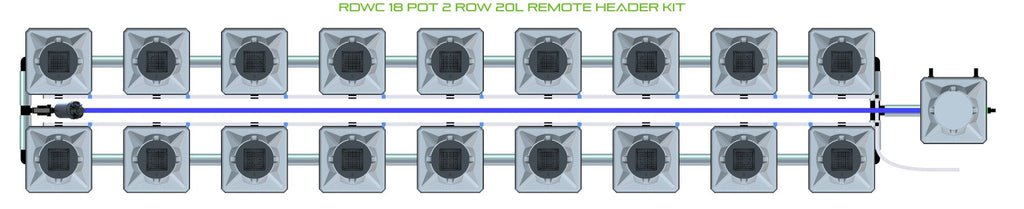 ALIEN Hydroponics RDWC 18 Pot 2 Row 20L Remote Header Kit product image 2