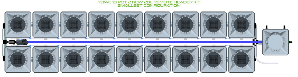 ALIEN Hydroponics RDWC 18 Pot 2 Row 20L Remote Header Kit product image 3