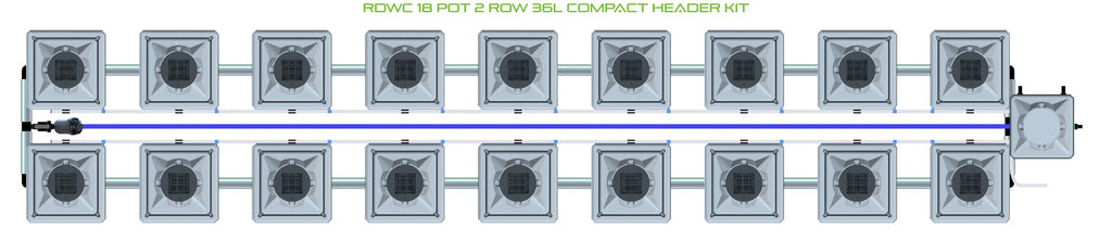 ALIEN Hydroponics RDWC 18 Pot 2 Row 36L Compact Header Kit product image 2