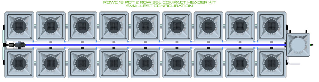 ALIEN Hydroponics RDWC 18 Pot 2 Row 36L Compact Header Kit product image 3