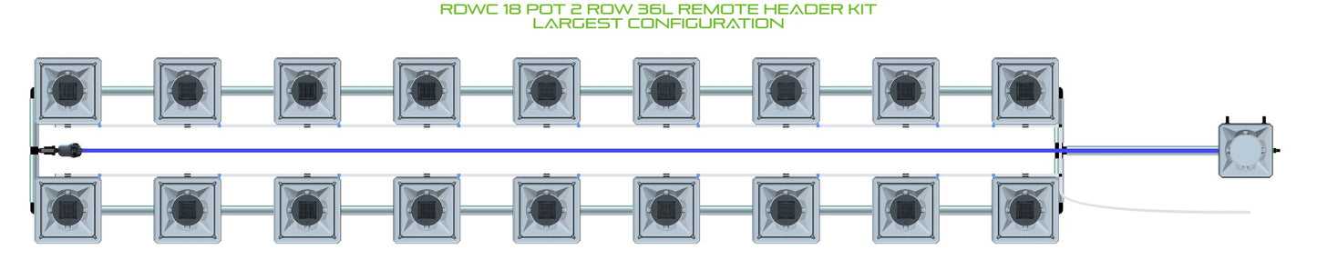 ALIEN Hydroponics RDWC 18 Pot 2 Row 36L Remote Header Kit product image 4