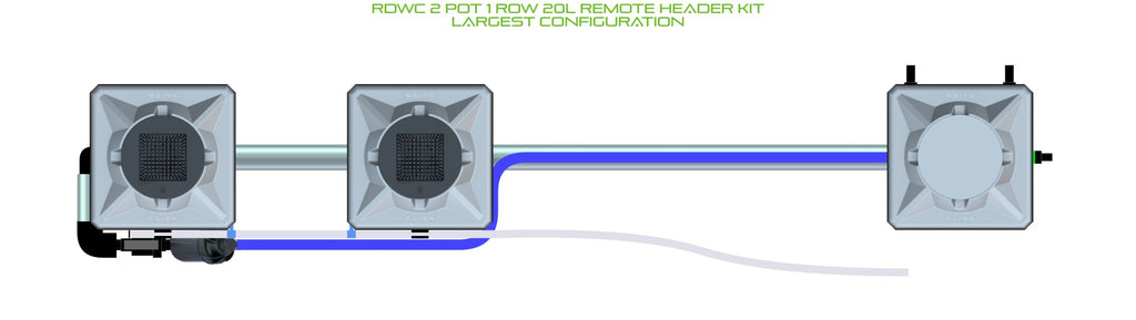 ALIEN Hydroponics RDWC 2 Pot 1 Row 20L Remote Header Kit product image 4