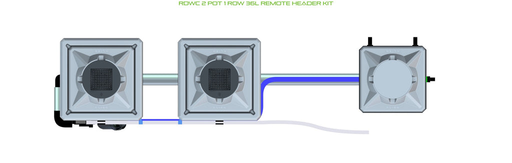 ALIEN Hydroponics RDWC 2 Pot 1 Row 36L Remote Header Kit product image 2