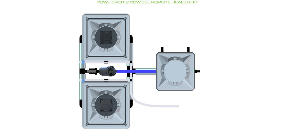 ALIEN Hydroponics RDWC 2 Pot 2 Row 36L Remote Header Kit product image 1