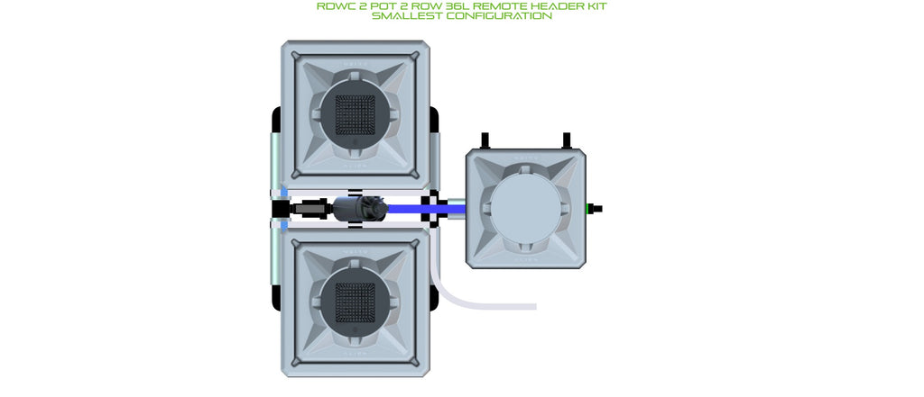 ALIEN Hydroponics RDWC 2 Pot 2 Row 36L Remote Header Kit product image 3