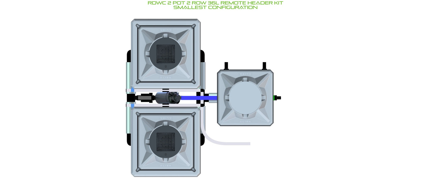 ALIEN Hydroponics RDWC 2 Pot 2 Row 36L Remote Header Kit product image 3