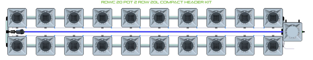 ALIEN Hydroponics RDWC 20 Pot 2 Row 20L Compact Header Kit product image 2