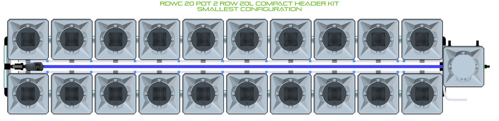ALIEN Hydroponics RDWC 20 Pot 2 Row 20L Compact Header Kit product image 3
