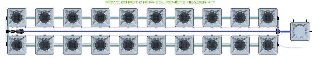 ALIEN Hydroponics RDWC 20 Pot 2 Row 20L Remote Header Kit product image 2