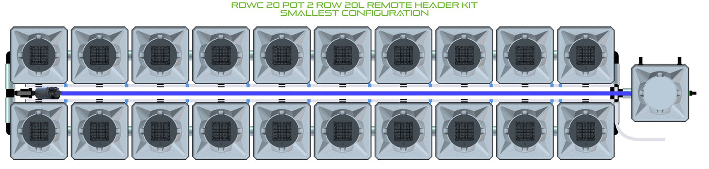 ALIEN Hydroponics RDWC 20 Pot 2 Row 20L Remote Header Kit product image 3