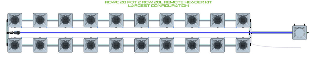 ALIEN Hydroponics RDWC 20 Pot 2 Row 20L Remote Header Kit product image 4