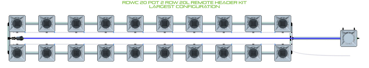 ALIEN Hydroponics RDWC 20 Pot 2 Row 20L Remote Header Kit product image 4